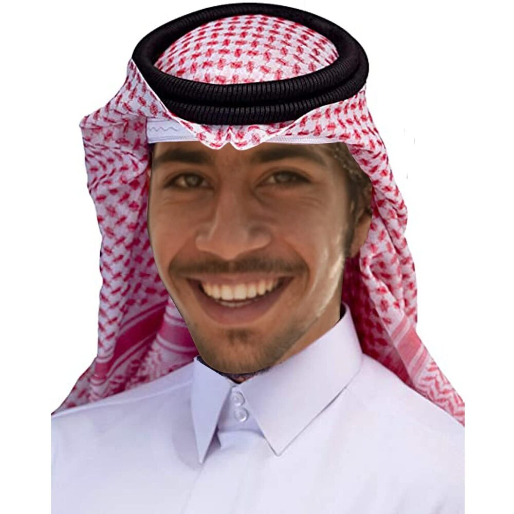 5951 Arab Shemagh Muslim Keffiyeh Head Wrap Tactical Desert Head Neck Scarf